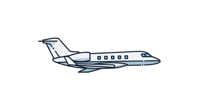 Private jet aircraft for luxury business travel.