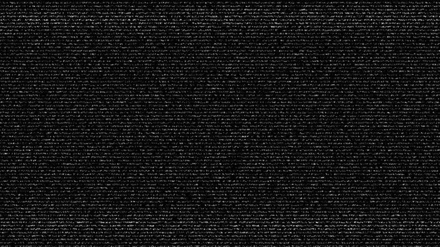 Vintage television static in monochrome creates grainy signal. Suitable for retro or nostalgic design projects needing old tv effects.