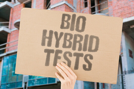 "Bio Hybrid Tests" Researchers combine organic and digital components. RESEARCH. HYBRID. DIGITAL. ORGANIC. TEST.
