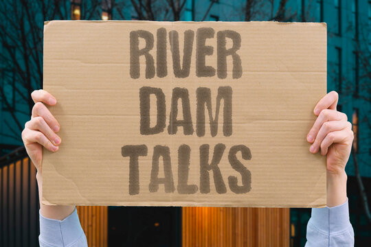 "River Dam Talks" Upstream projects impact downstream water availability. WATER. UPSTREAM. DOWNSTREAM. IMPACT. TALK.