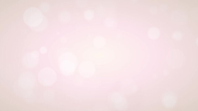 Abstract Gentle Pink Bokeh Lights Background Moving Slowly On Screen