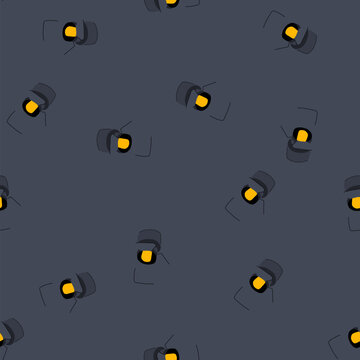 pattern ing spotlight stage cartoon. ed er, ers ing, less less ing spotlight stage sign. seamless vector illustration