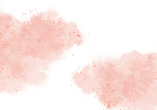 Pastel pink watercolor paint brush stroke background for banner or valentine's day and wedding elements