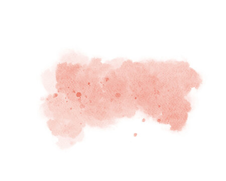 Pastel pink watercolor paint brush stroke background for banner or valentine's day and wedding elements