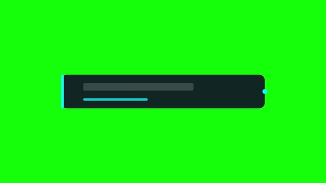 Minimalist progress loading bar graphic elements displayed against a solid bright neon green background with horizontally against vibrant three distinct minimalist