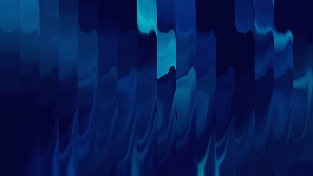 Abstract blue wave pattern background, modern digital art for web and print