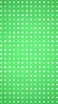 Green Polka Dot Pattern Background with Glowing White Circles Design