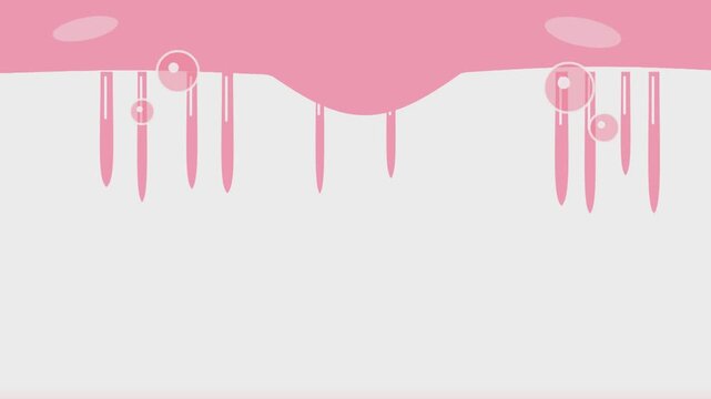 Neon Pink Slime Drip Seamless Motion Graphic Loop