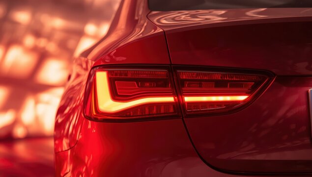 detailed view of vehicle rear light
