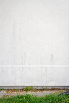 Modern white plaster street wall background
