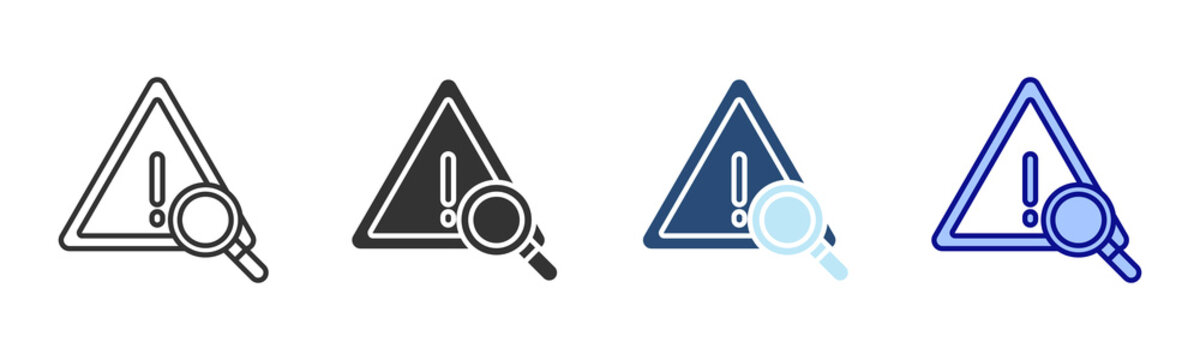 Risk Icon Set. Designed In Multi Style