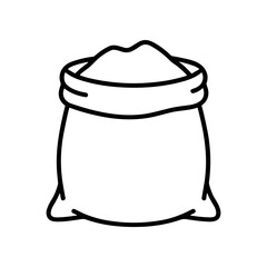 A bag filled with white powder. © Agus