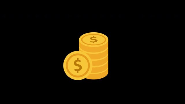 coin animation pop up coinstack