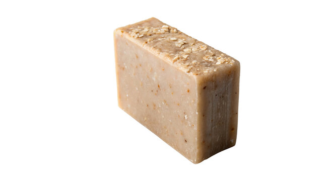 Single rectangular white tofu or cheese block isolated on transparent background for vegetarian cooking recipes