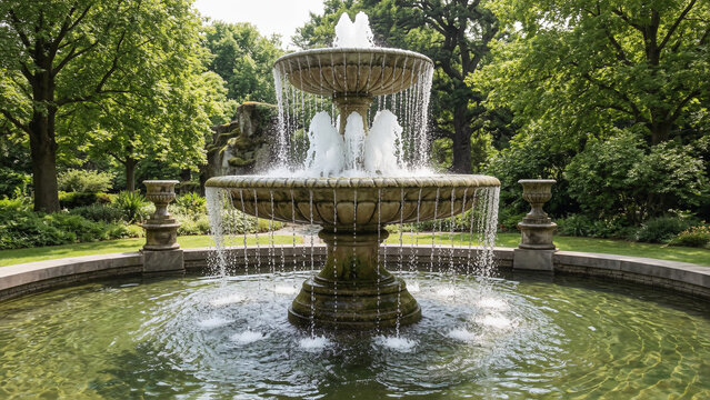 Beautiful Park Fountain