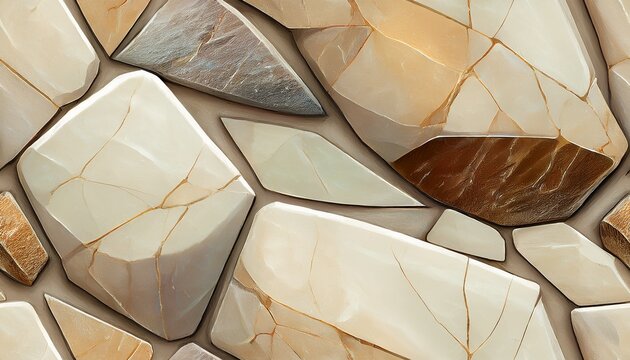 alabaster stone seamless pattern repeated background of construction material