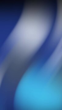 Abstract blue and white fluid motion waves flowing smoothly
