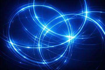 Naklejka premium Glowing Circular Motion