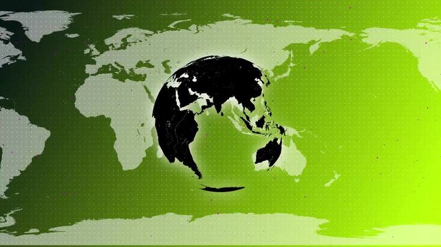 Global earth rotating digital world news Studio background for news report and breaking news. Breaking live news broadcast graphic featuring a rotating blue wireframe globe on a dark background