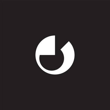 letter e round ribbon motion logo vector