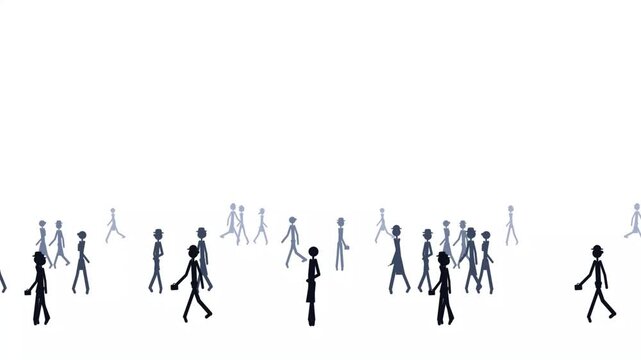 Silhouette video of a person engaged in an activity.