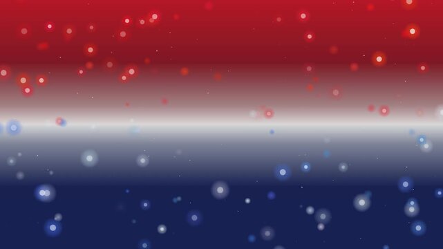Abstract patriotic background with red white and blue bokeh lights for veterans day celebration and memorial events