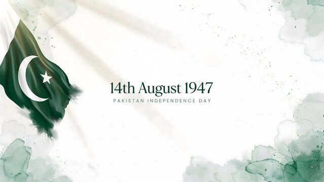 A flag waving to celebrate Pakistan Independence Day on August 14.