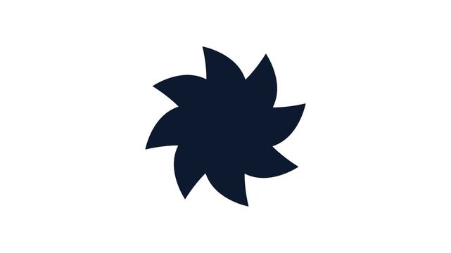 Pinwheel Loading Spinner Animation Rotating Smoothly