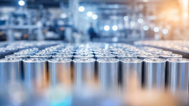 Battery cells in automated gigafactory, ai data center power demand, grid scale storage, clean energy transition, renewable integration, energy security, supply chain, critical minerals