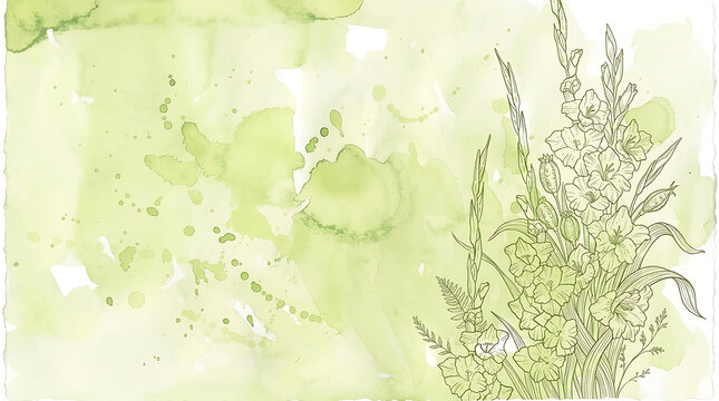 Green plant with tall stems and delicate flowers growing in natural setting
