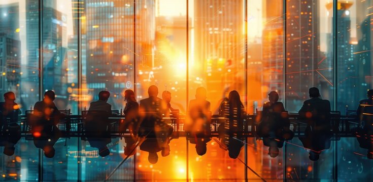 Group of people standing in front of window