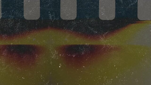 8mm Film Burn Transition With Vintage Sprocket Frame