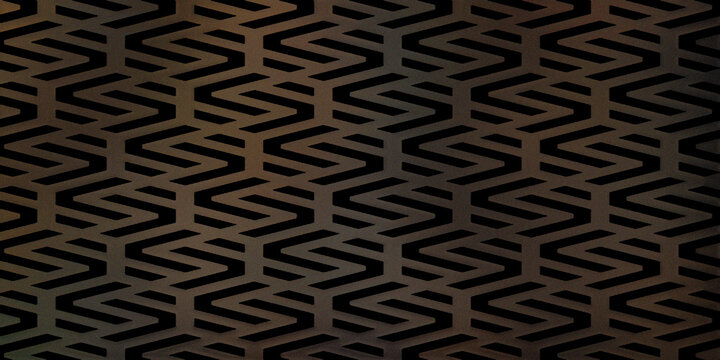 Seamless geometric pattern featuring abstract dark brown interlocking chevron style shapes.