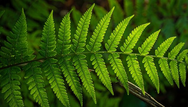 Fern Branch Sunlight.