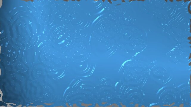 Abstract blue animated background with embossed liquid ripple texture and smooth glowing gradients. Ideal for motion graphics, video backdrops, digital art, water-inspired visuals, and modern creative