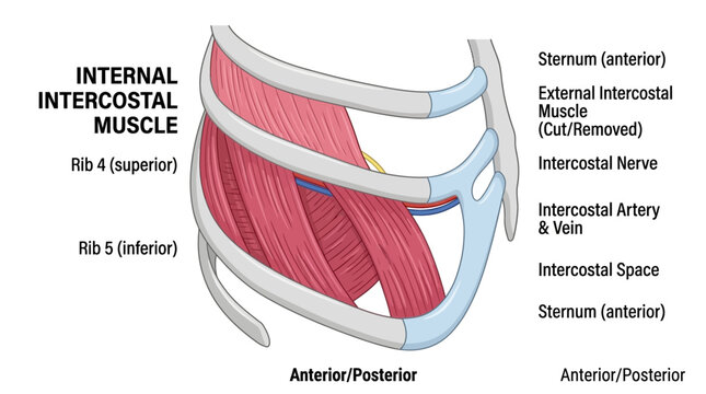 Internal Intercostal Muscle Anatomy Infographic