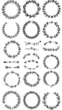 Floral Wreaths Collection.