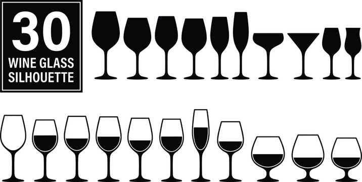 Italian wine bottles and glasses vector set featuring La Dolce Vita Cin Cin party text illustration