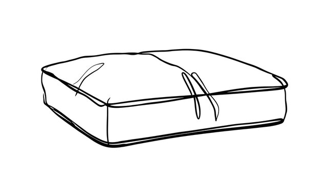 Closed book illustration on white background.