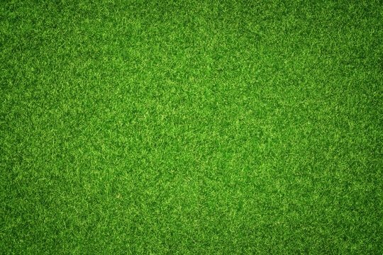 artificial green grass surface, top view