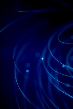 3D Violet Light Speed Trails