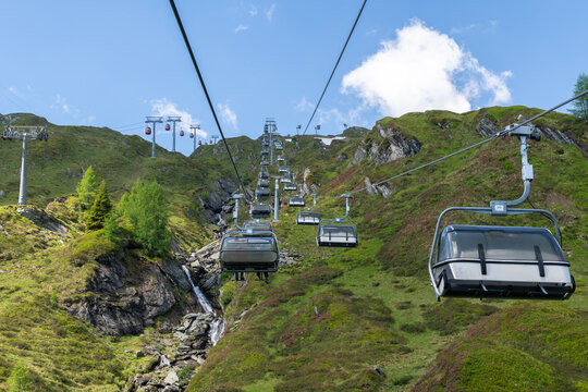 Kaprun Kitzsteinhorn ski resort in Austria in the summer.