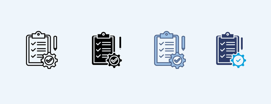 Requirement Multiple Icon Illustration Vector