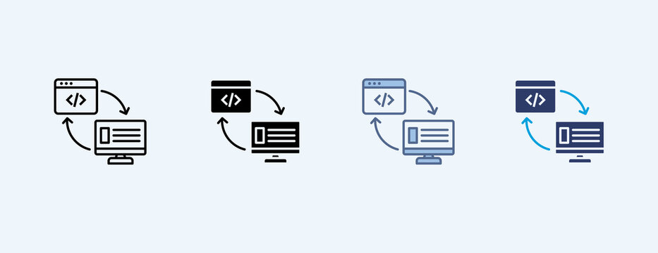 Release Multiple Icon Illustration Vector