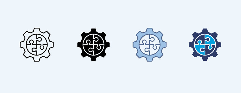 Integration Multiple Icon Illustration Vector