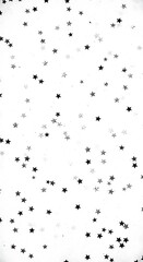 Fototapeta premium Black and white distressed star pattern on light background