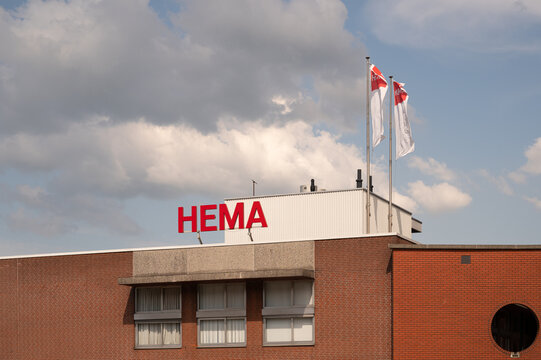 HEMA storefront sign in the Assen, Netherlands 07.17.2026  