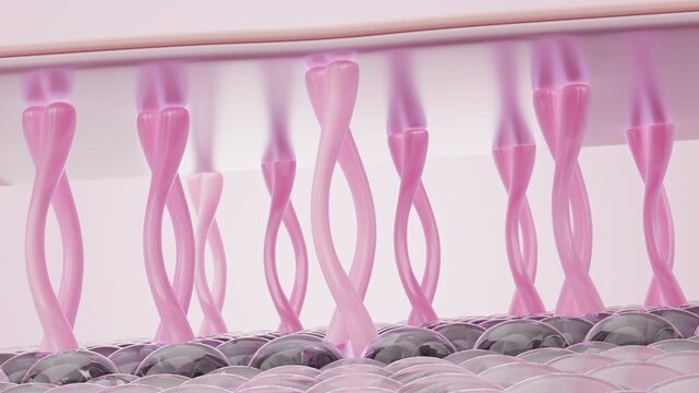3D skin elastin stimulation with collagen pdrn peptide for anti aging elasticity renewal