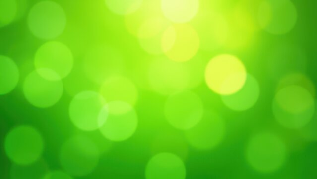 ethereal spring bokeh background vibrant emerald lime green abstract light circles soft focus natural energy marketing backdrop