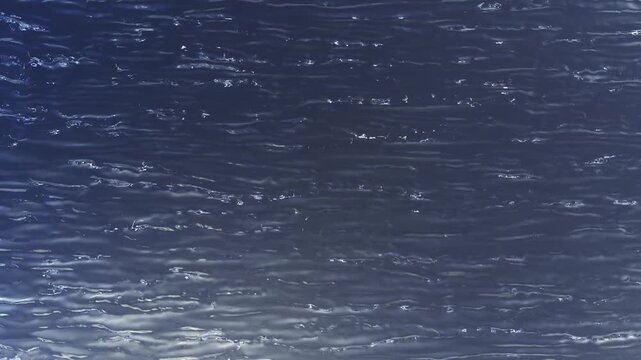 Aerial view of Linear Water Surface like a River from Right to Left with medium flow
